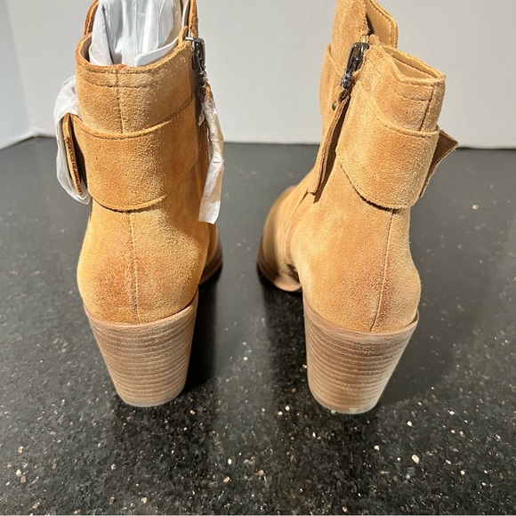 Sam Edelman Leonia Pointed Toe Golden Caramel Bootie Size 8 - Picture 3 of 11